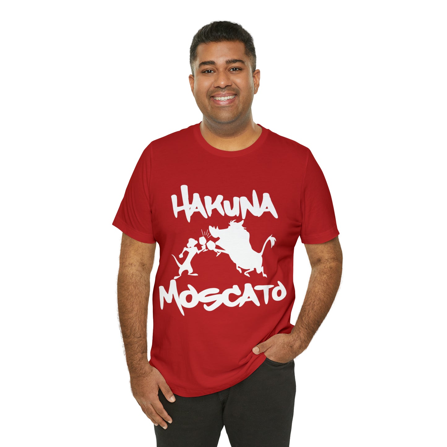 Hakuna Moscato (White Logo) Unisex Jersey Short Sleeve Tee