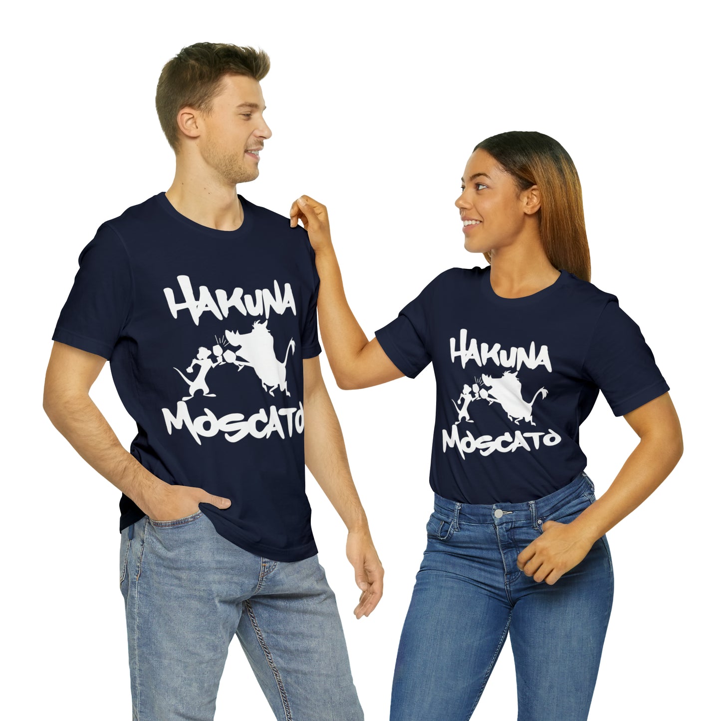 Hakuna Moscato (White Logo) Unisex Jersey Short Sleeve Tee