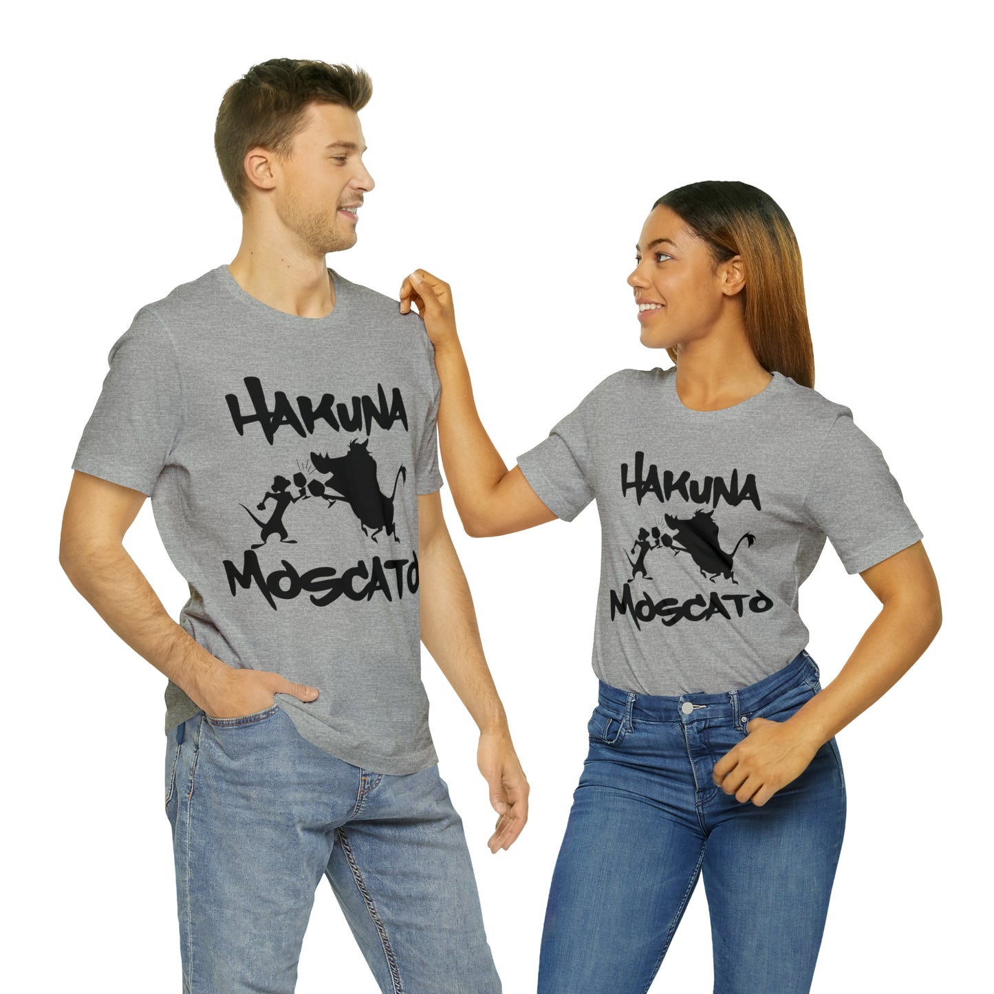 Hakuna Moscato (Black Logo) Unisex Jersey Short Sleeve Tee