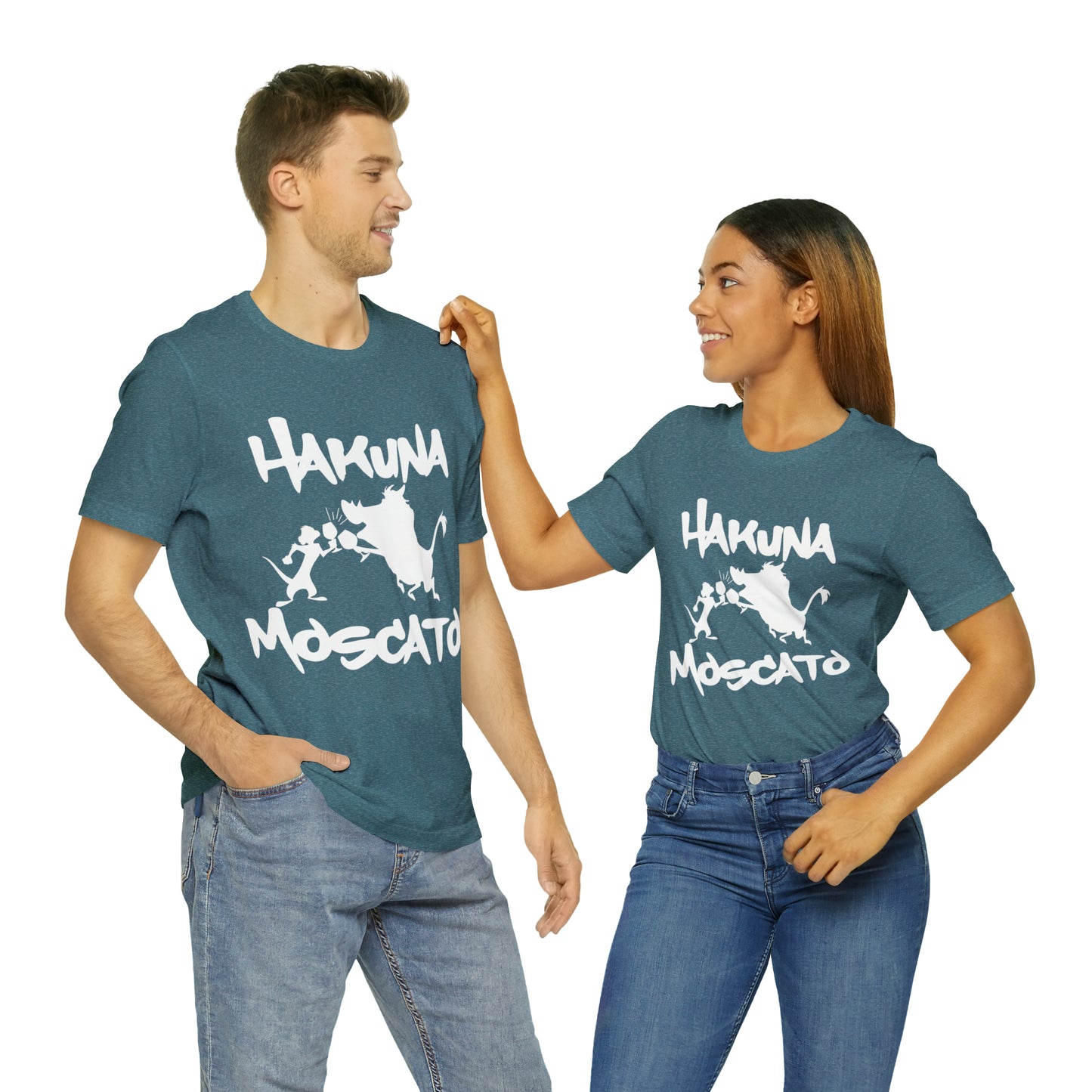 Hakuna Moscato (White Logo) Unisex Jersey Short Sleeve Tee