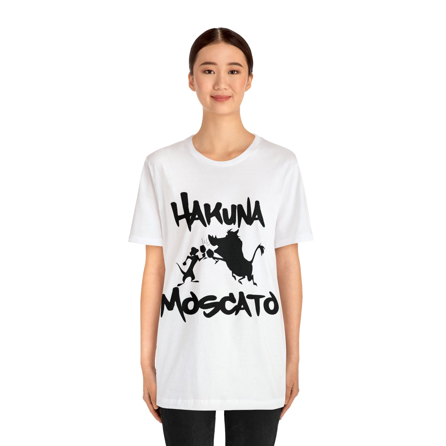 Hakuna Moscato (Black Logo) Unisex Jersey Short Sleeve Tee