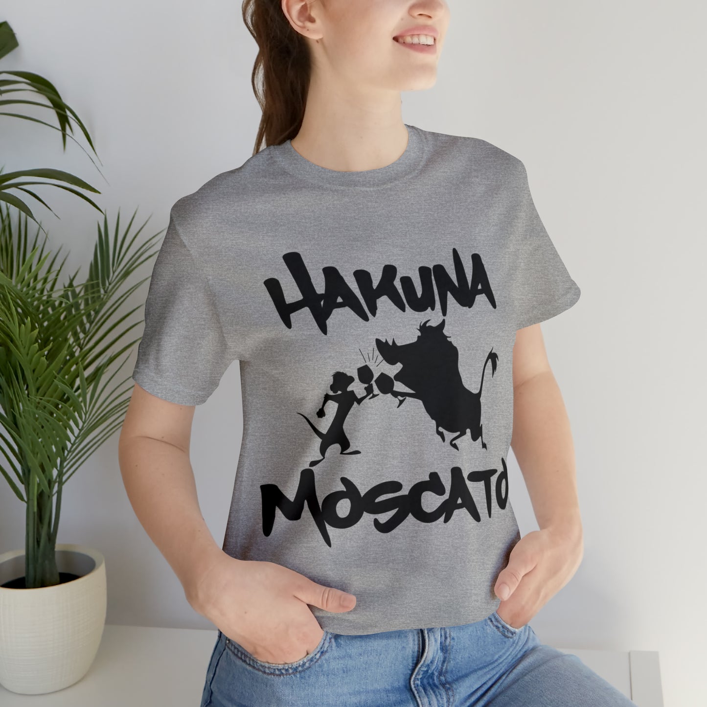 Hakuna Moscato (Black Logo) Unisex Jersey Short Sleeve Tee