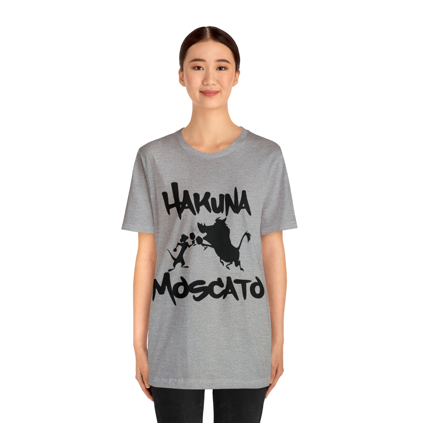 Hakuna Moscato (Black Logo) Unisex Jersey Short Sleeve Tee