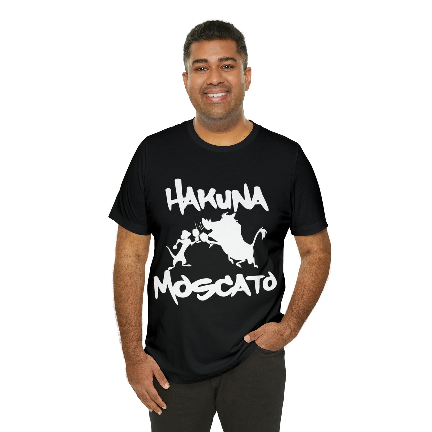 Hakuna Moscato (White Logo) Unisex Jersey Short Sleeve Tee