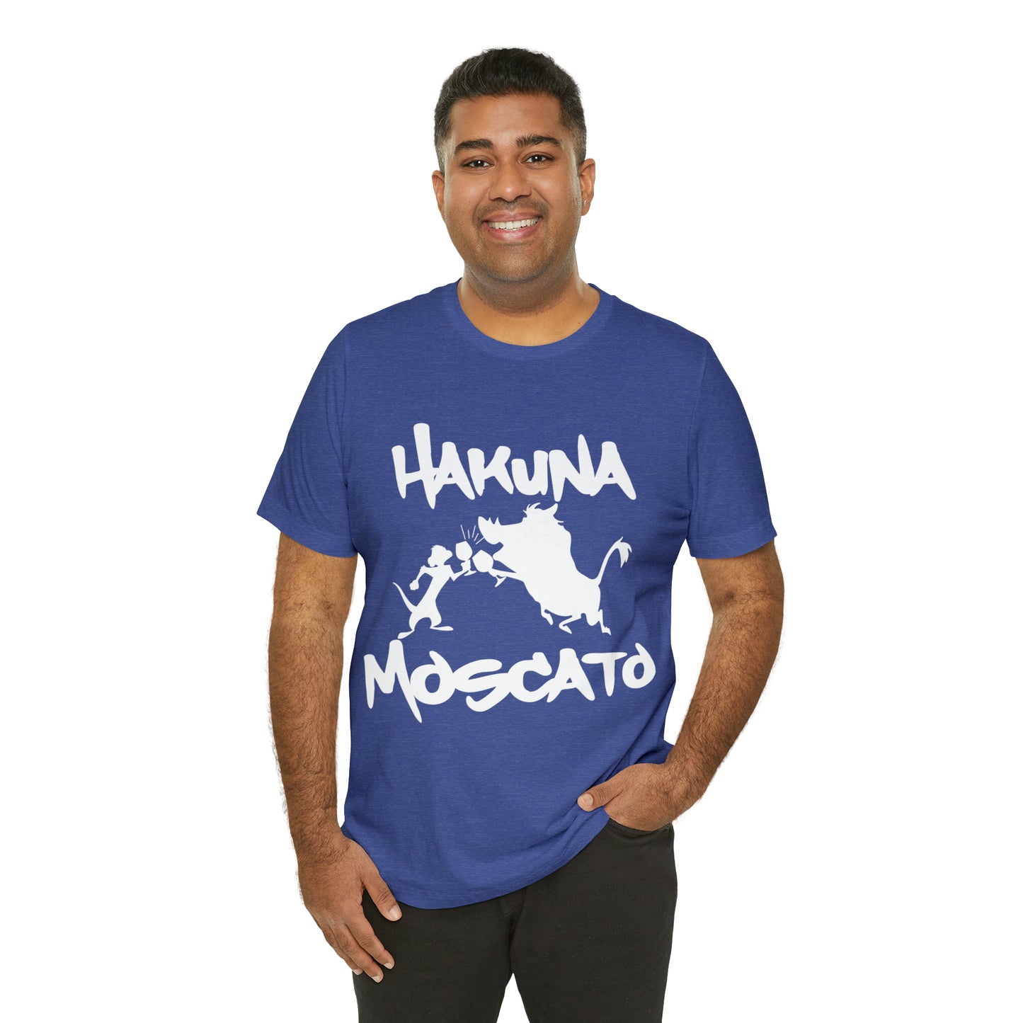 Hakuna Moscato (White Logo) Unisex Jersey Short Sleeve Tee