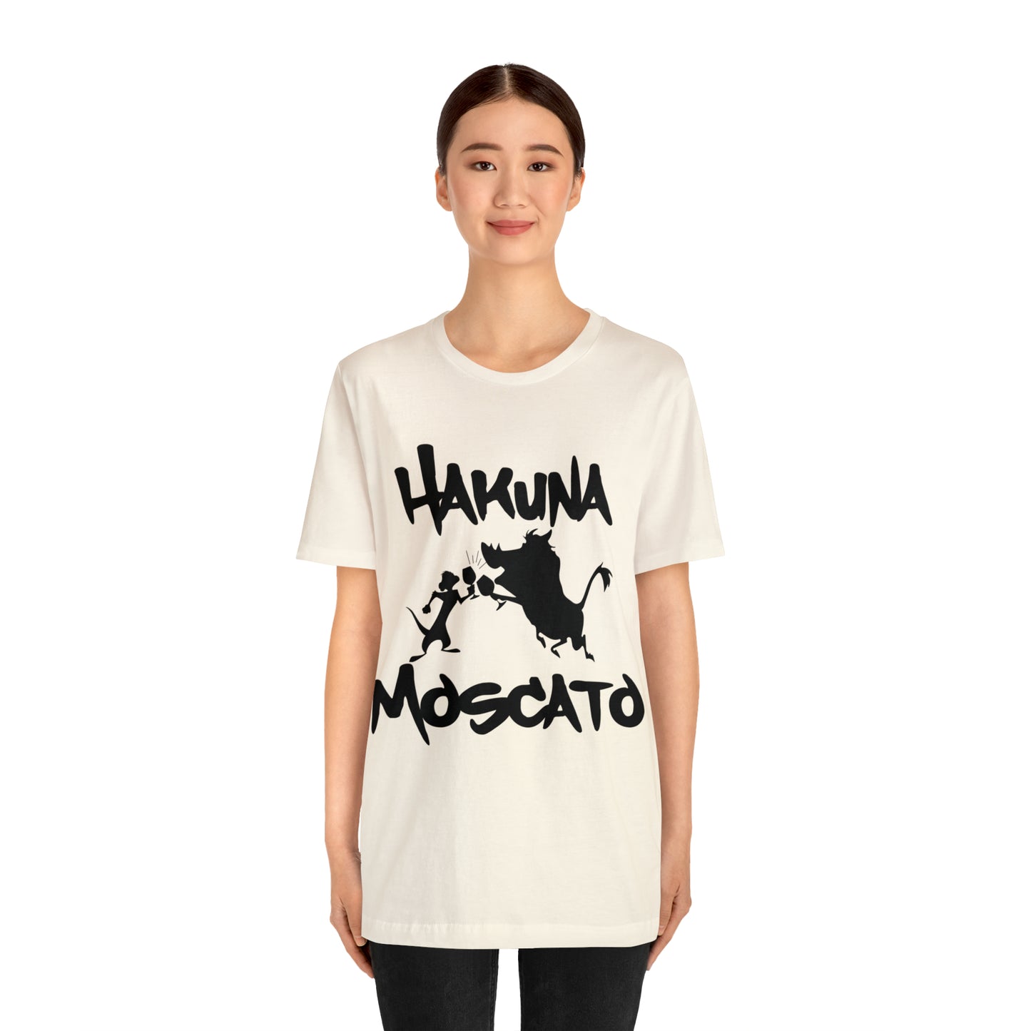 Hakuna Moscato (Black Logo) Unisex Jersey Short Sleeve Tee