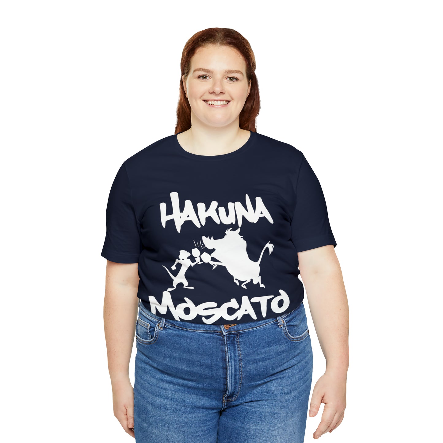 Hakuna Moscato (White Logo) Unisex Jersey Short Sleeve Tee