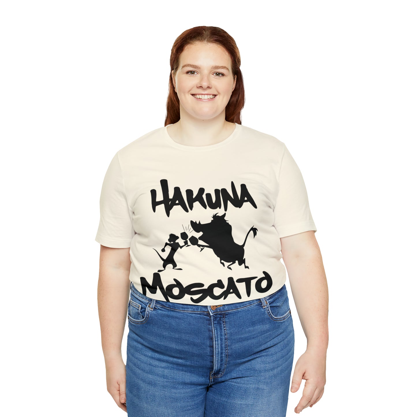 Hakuna Moscato (Black Logo) Unisex Jersey Short Sleeve Tee