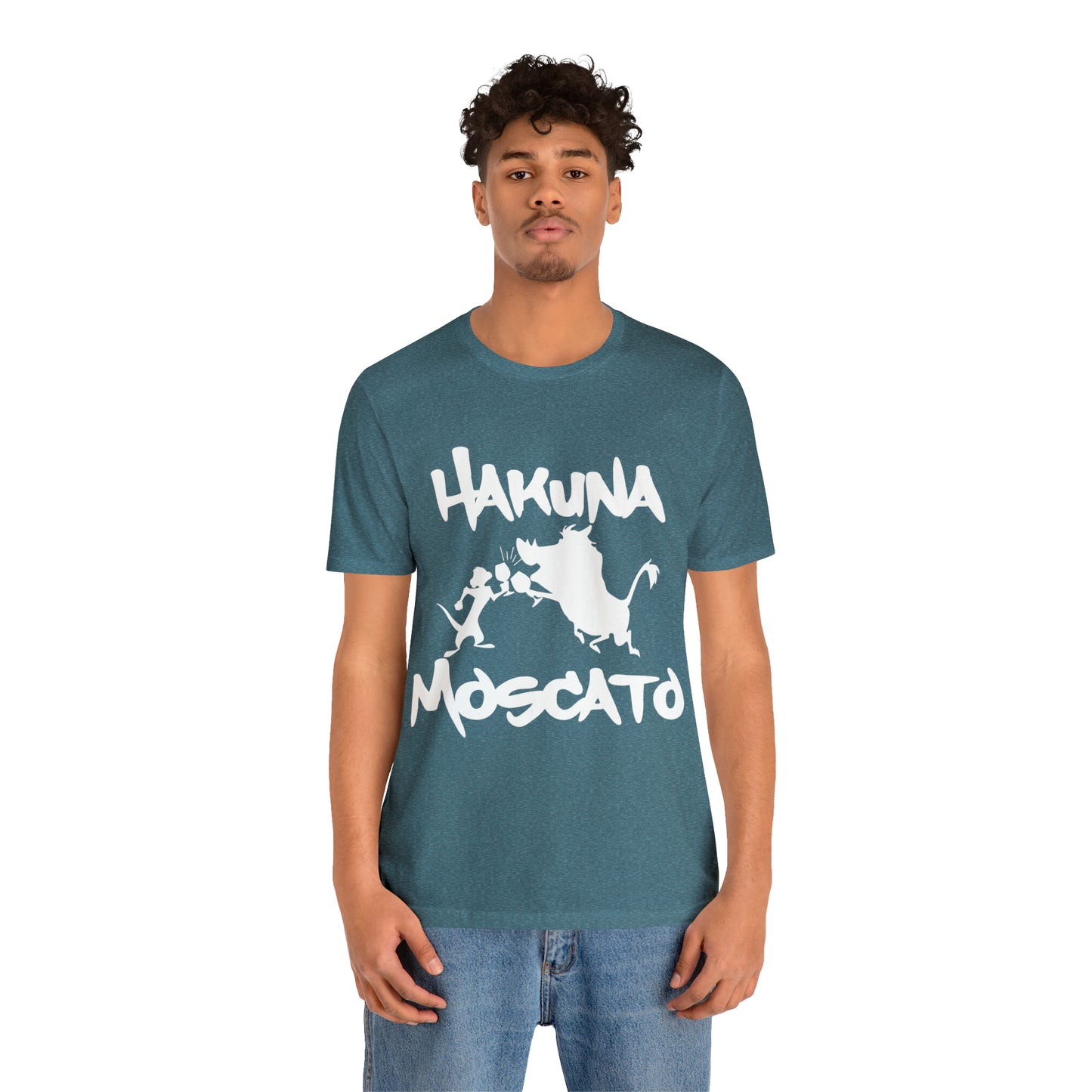 Hakuna Moscato (White Logo) Unisex Jersey Short Sleeve Tee