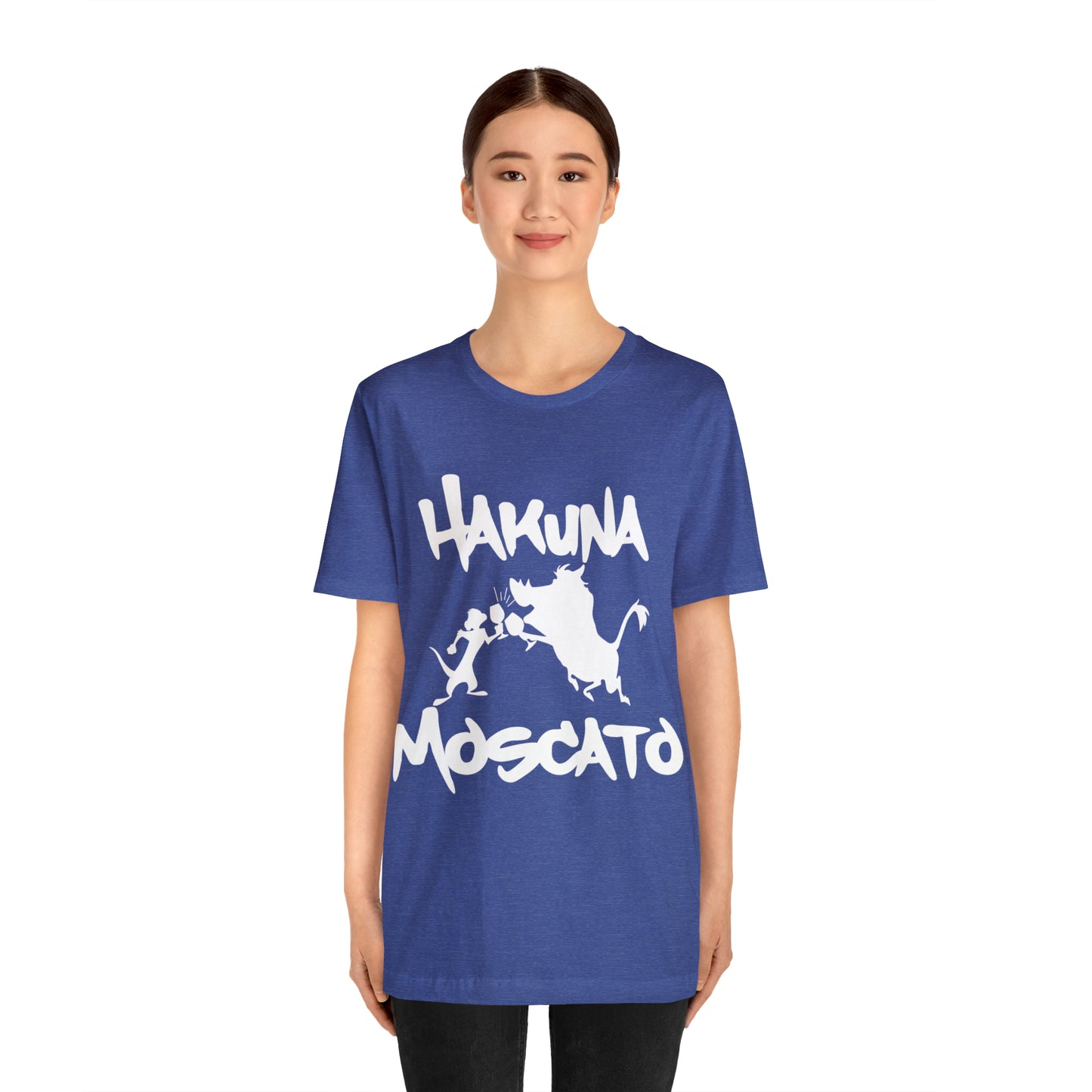 Hakuna Moscato (White Logo) Unisex Jersey Short Sleeve Tee