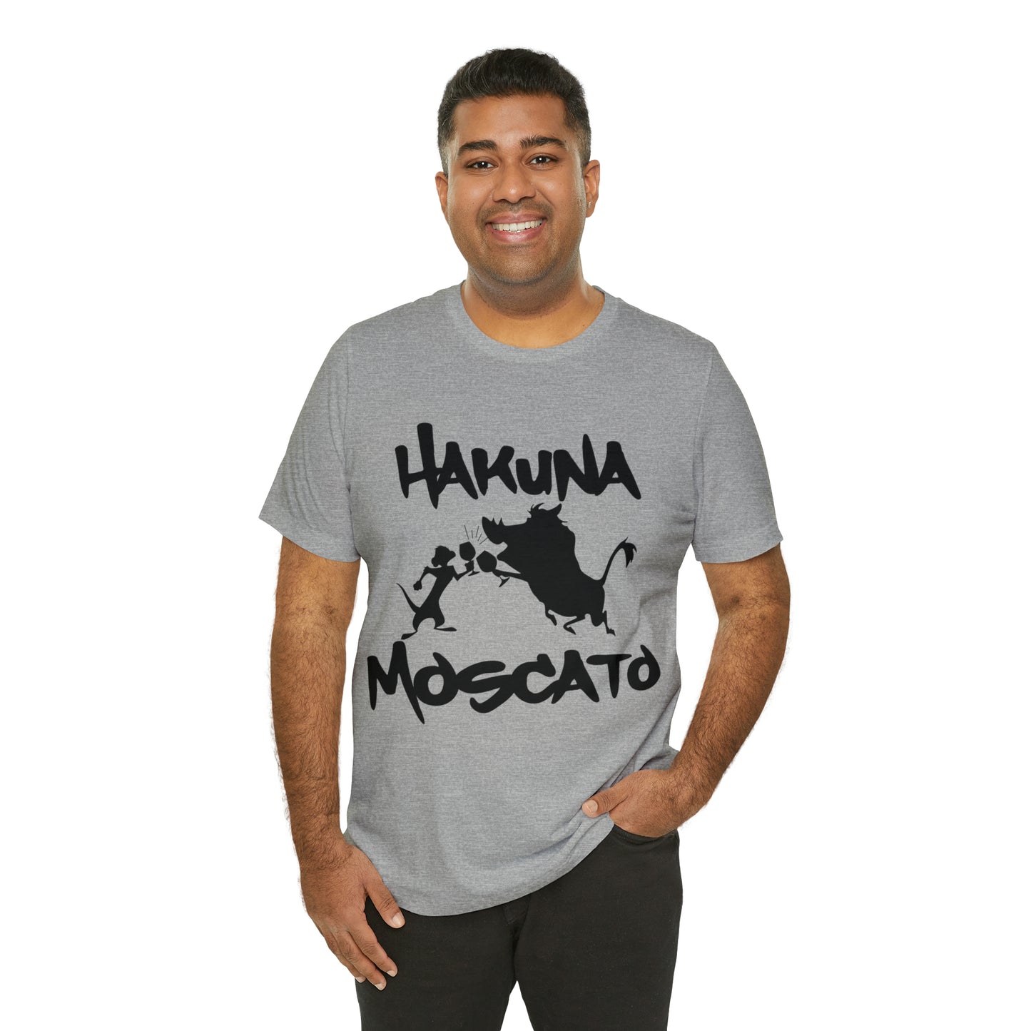 Hakuna Moscato (Black Logo) Unisex Jersey Short Sleeve Tee