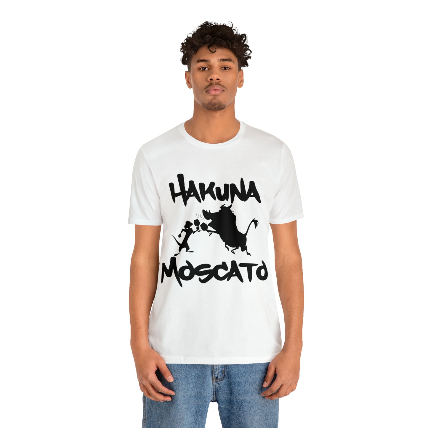 Hakuna Moscato (Black Logo) Unisex Jersey Short Sleeve Tee