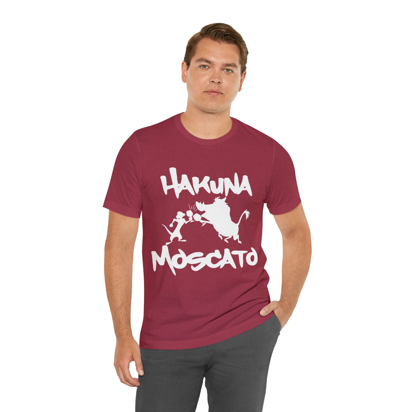 Hakuna Moscato (White Logo) Unisex Jersey Short Sleeve Tee