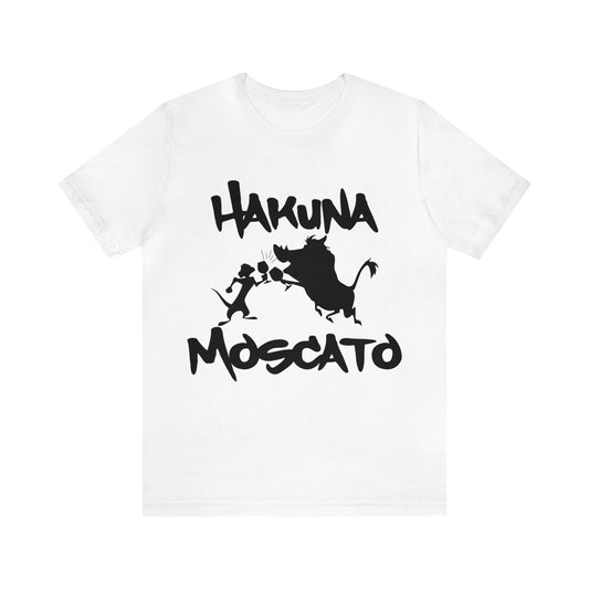 Hakuna Moscato (Black Logo) Unisex Jersey Short Sleeve Tee