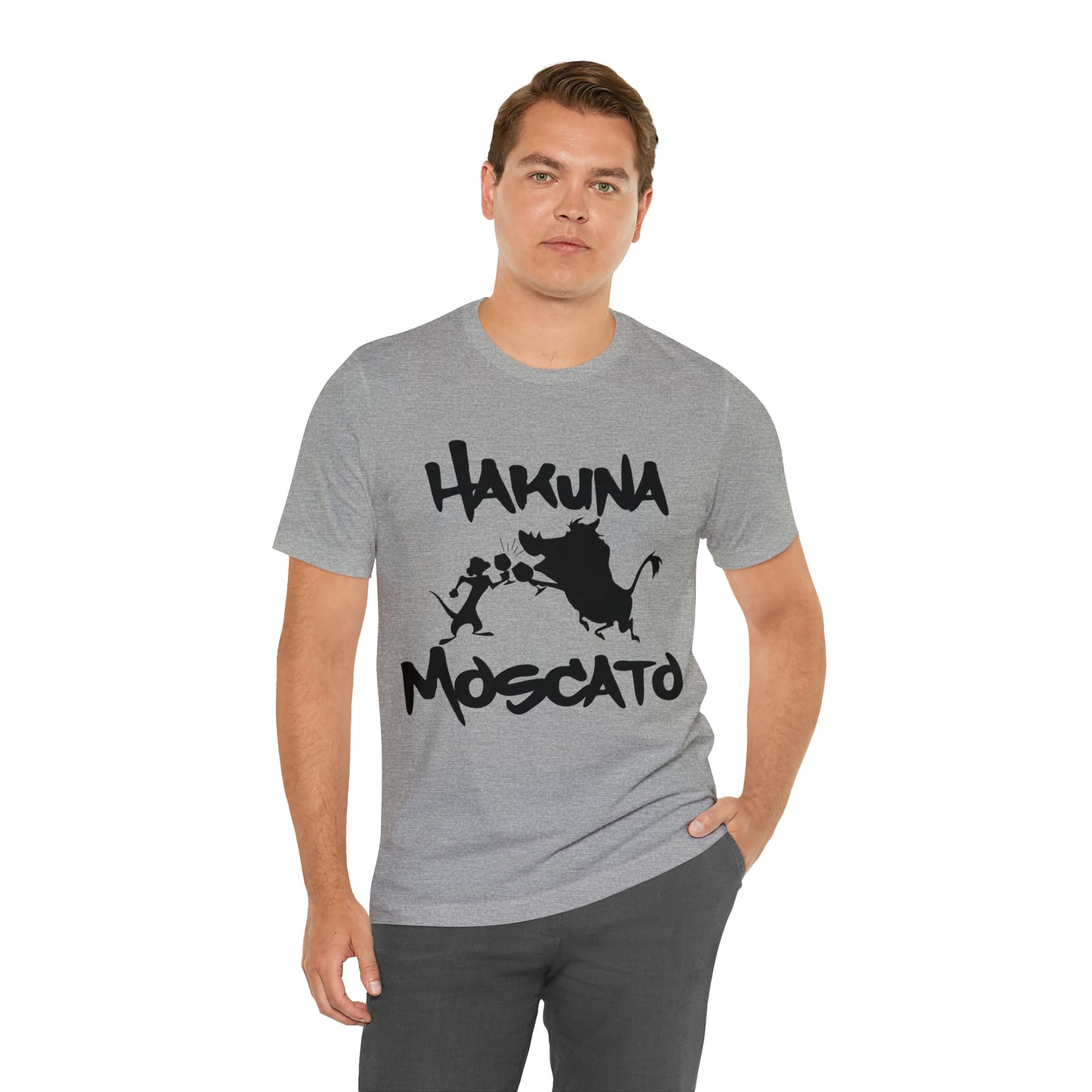 Hakuna Moscato (Black Logo) Unisex Jersey Short Sleeve Tee