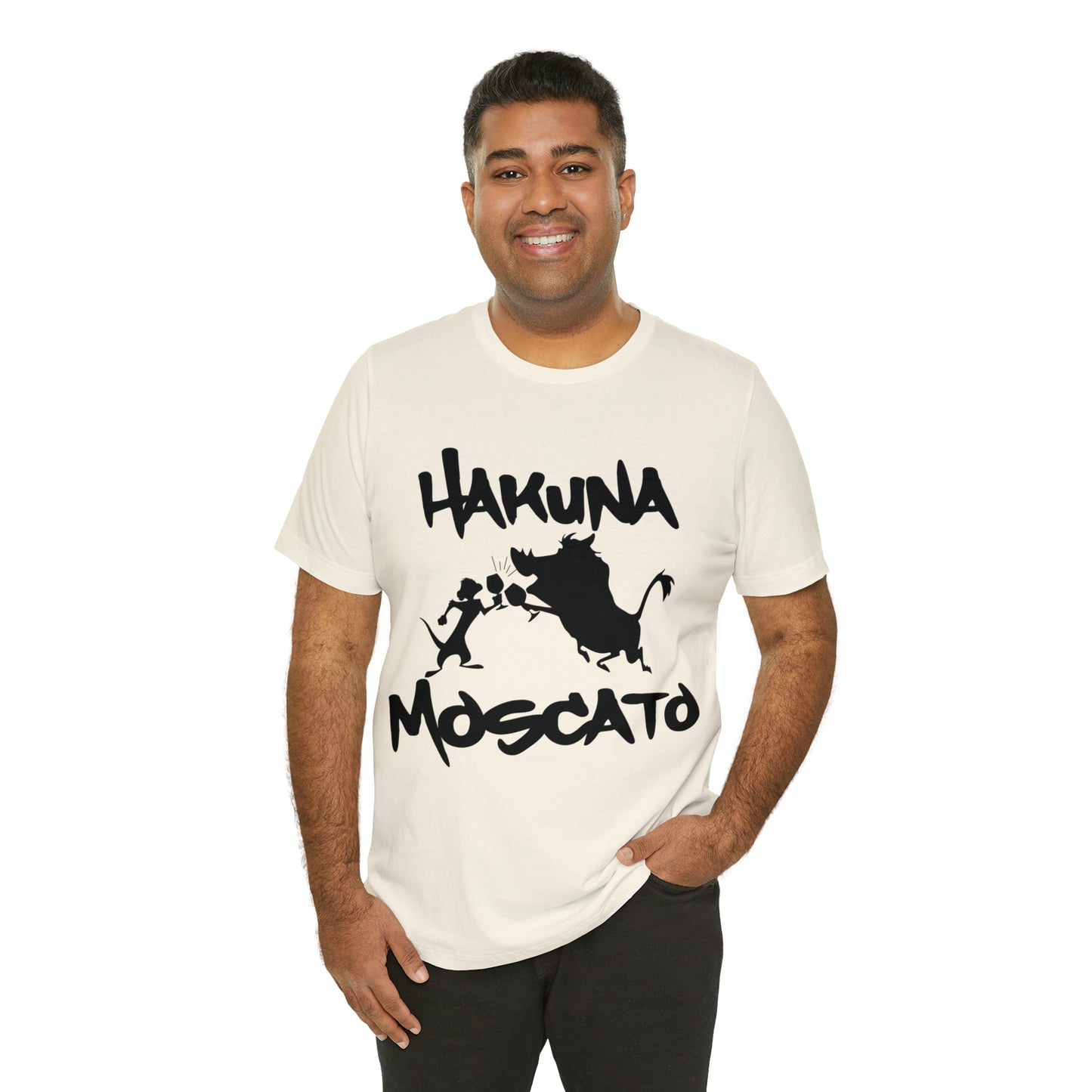 Hakuna Moscato (Black Logo) Unisex Jersey Short Sleeve Tee