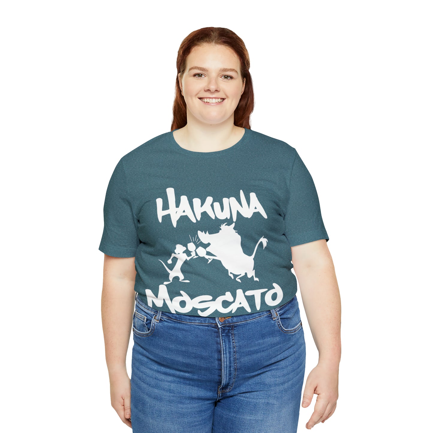 Hakuna Moscato (White Logo) Unisex Jersey Short Sleeve Tee