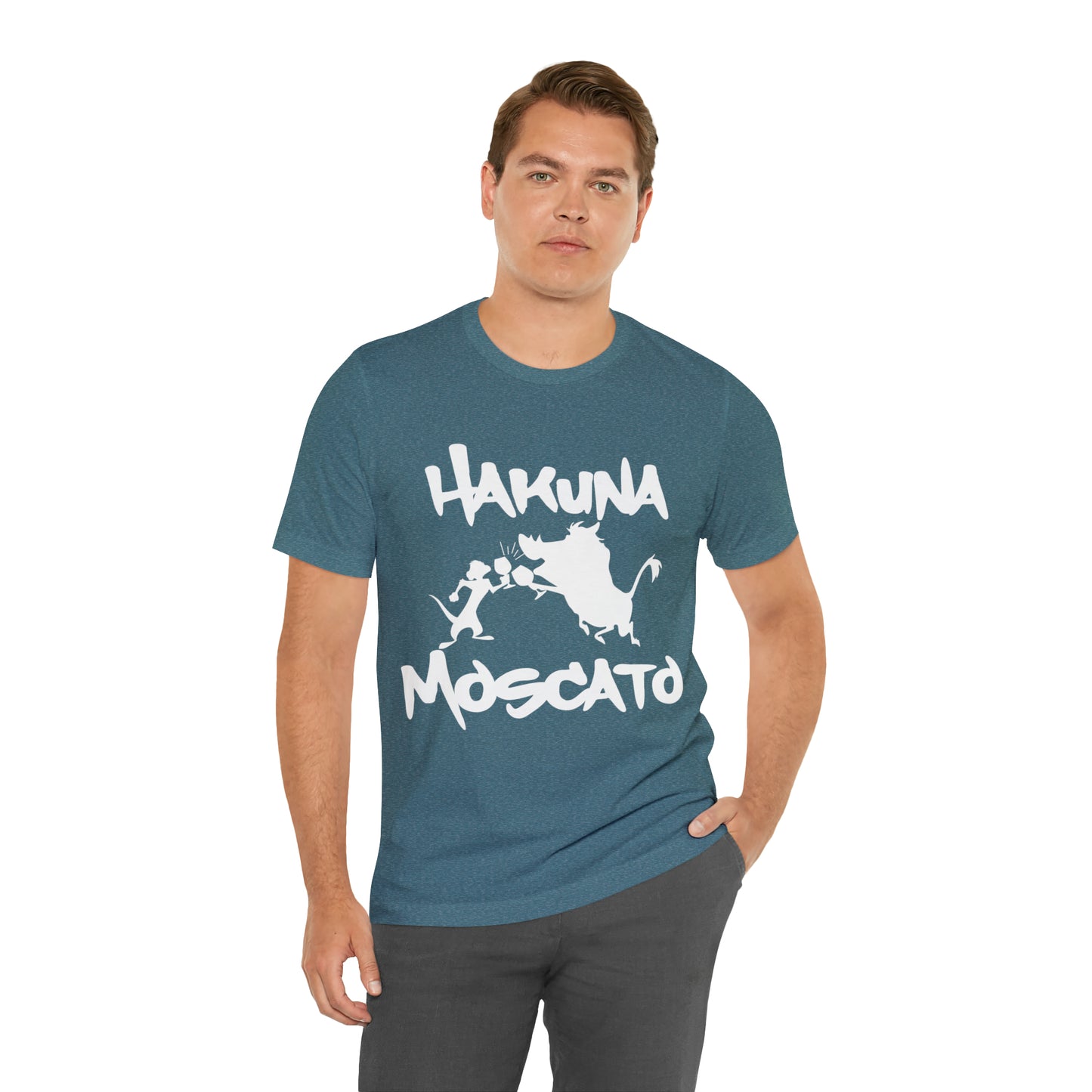 Hakuna Moscato (White Logo) Unisex Jersey Short Sleeve Tee