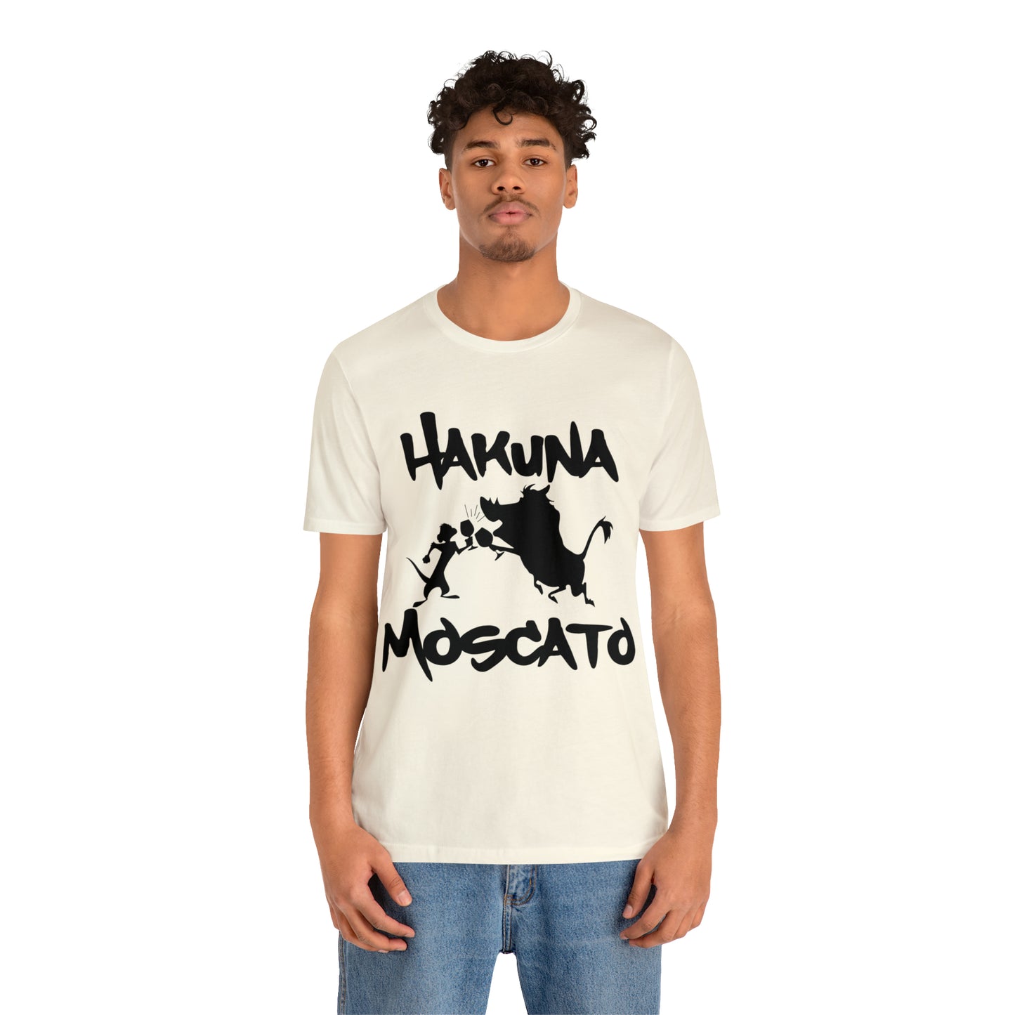 Hakuna Moscato (Black Logo) Unisex Jersey Short Sleeve Tee