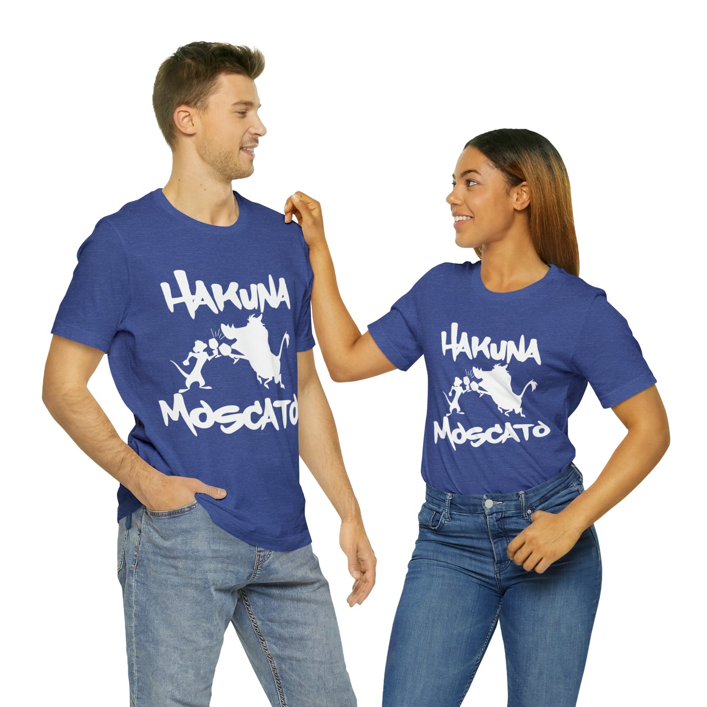 Hakuna Moscato (White Logo) Unisex Jersey Short Sleeve Tee