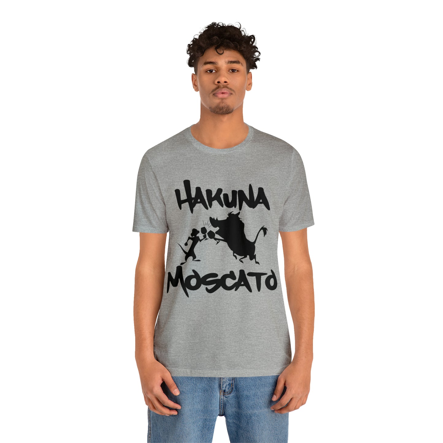 Hakuna Moscato (Black Logo) Unisex Jersey Short Sleeve Tee