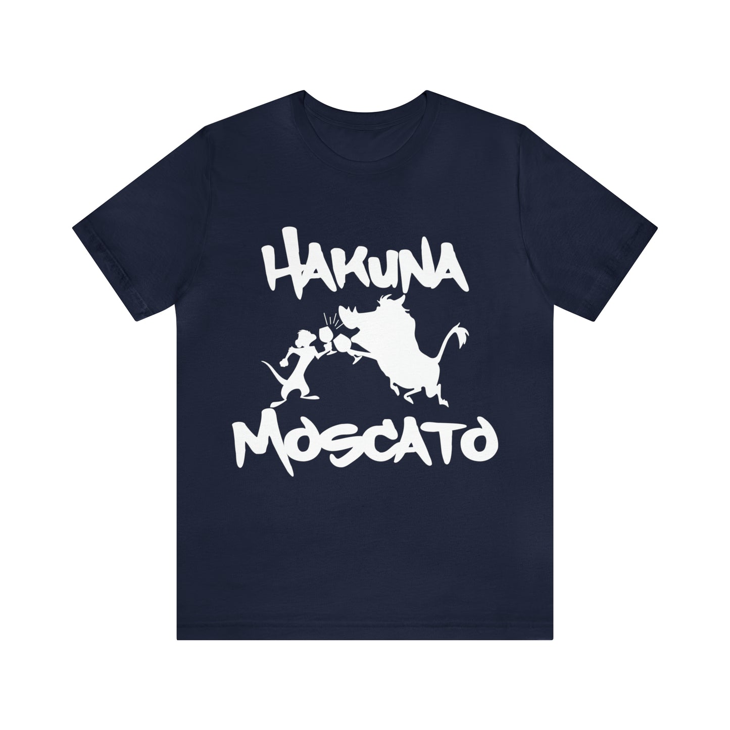 Hakuna Moscato (White Logo) Unisex Jersey Short Sleeve Tee