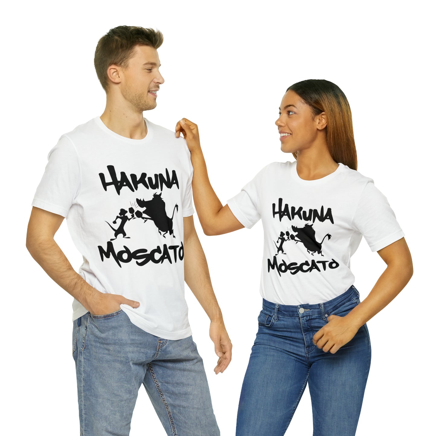 Hakuna Moscato (Black Logo) Unisex Jersey Short Sleeve Tee