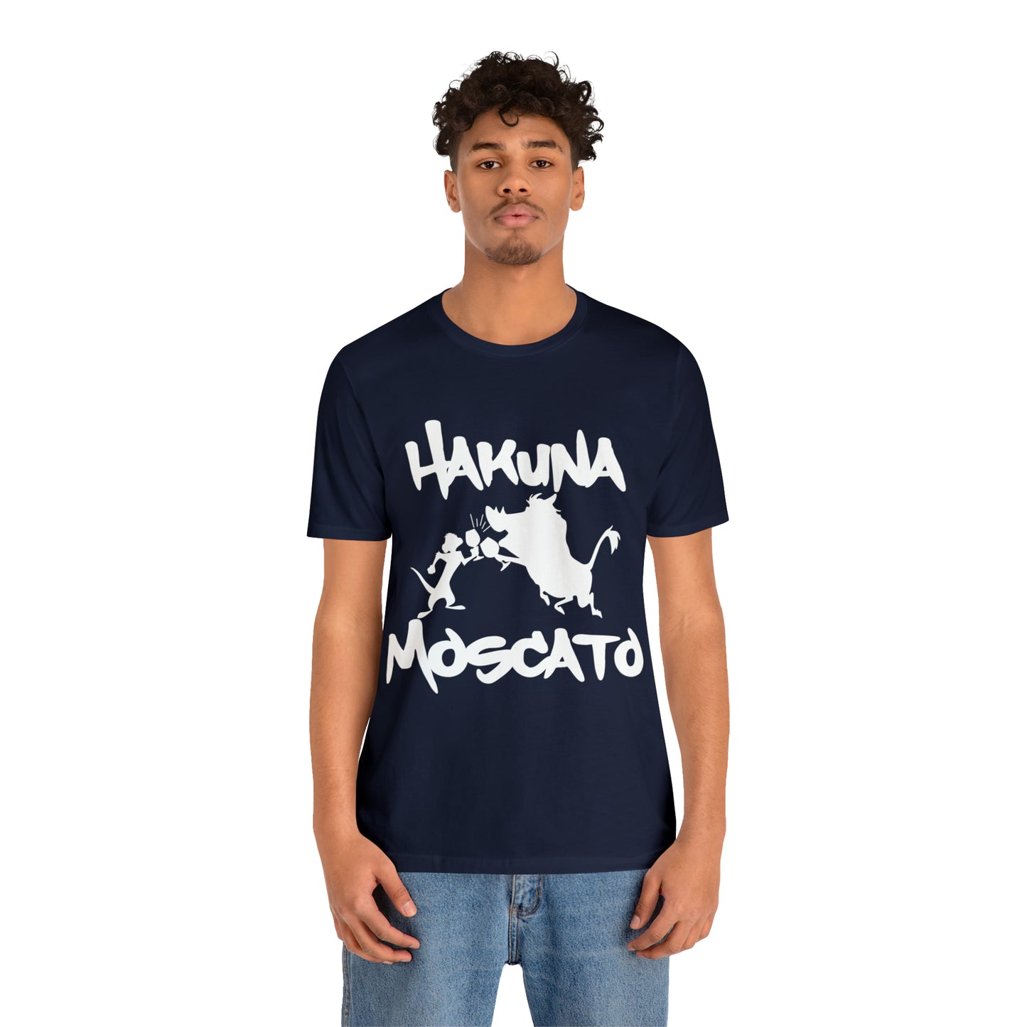 Hakuna Moscato (White Logo) Unisex Jersey Short Sleeve Tee