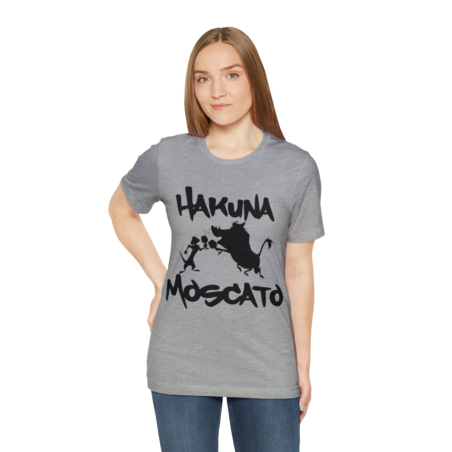 Hakuna Moscato (Black Logo) Unisex Jersey Short Sleeve Tee