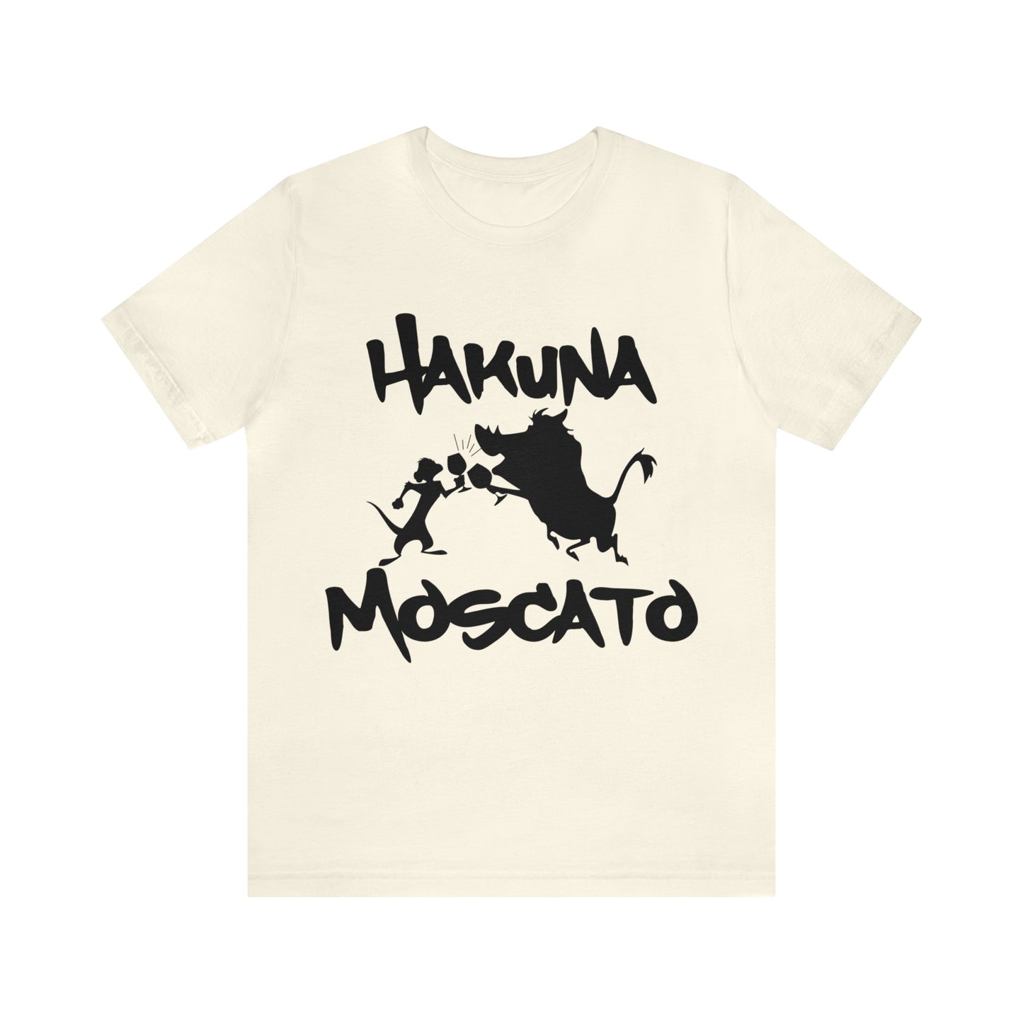 Hakuna Moscato (Black Logo) Unisex Jersey Short Sleeve Tee