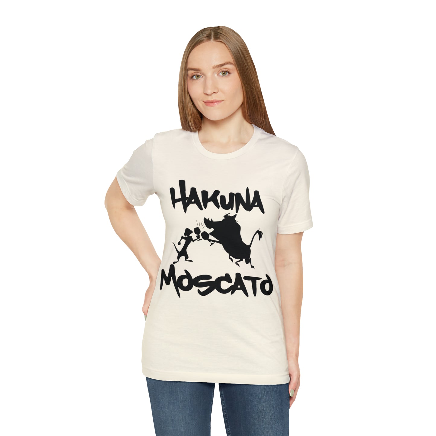 Hakuna Moscato (Black Logo) Unisex Jersey Short Sleeve Tee