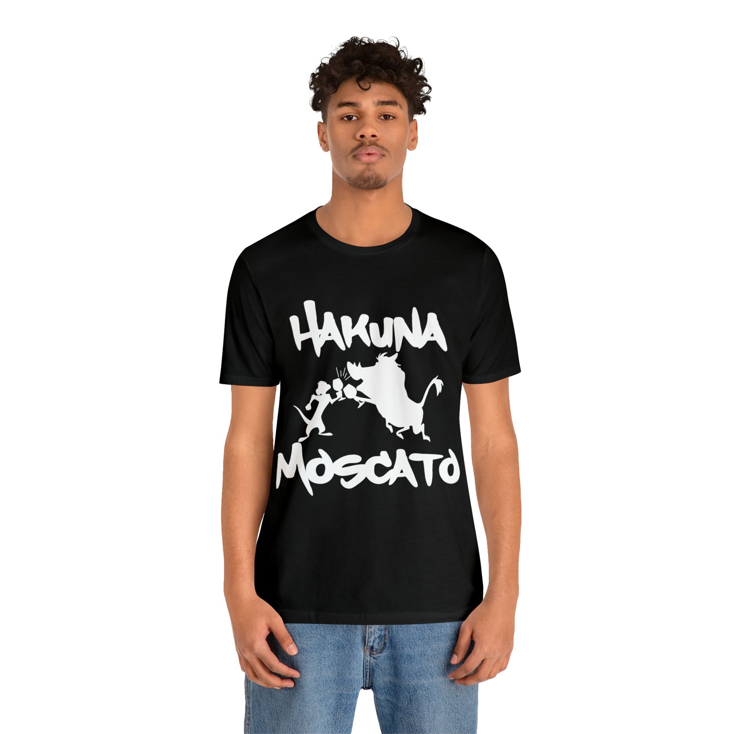 Hakuna Moscato (White Logo) Unisex Jersey Short Sleeve Tee