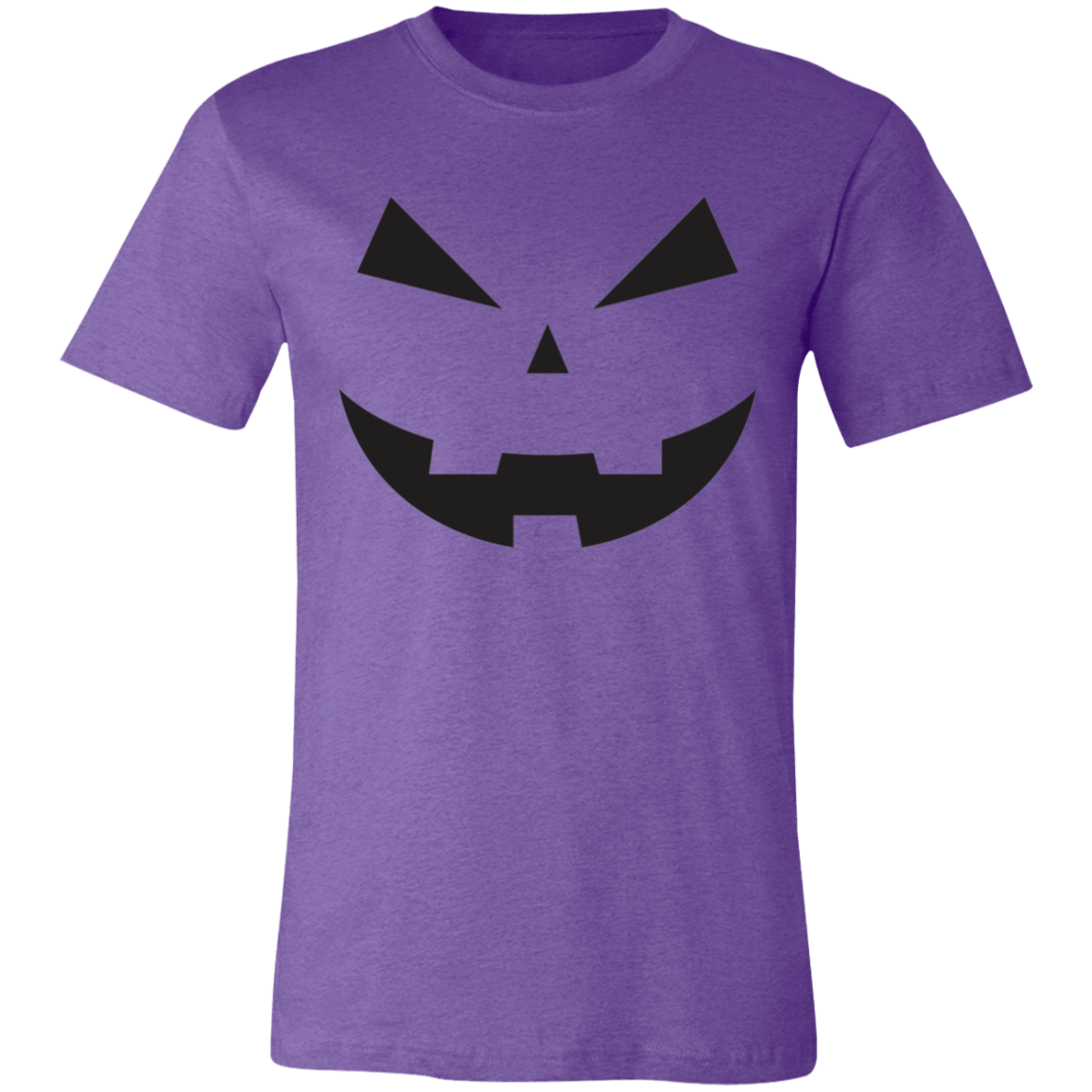 Jack-o-lantern face (black) Unisex Jersey Short-Sleeve T-Shirt