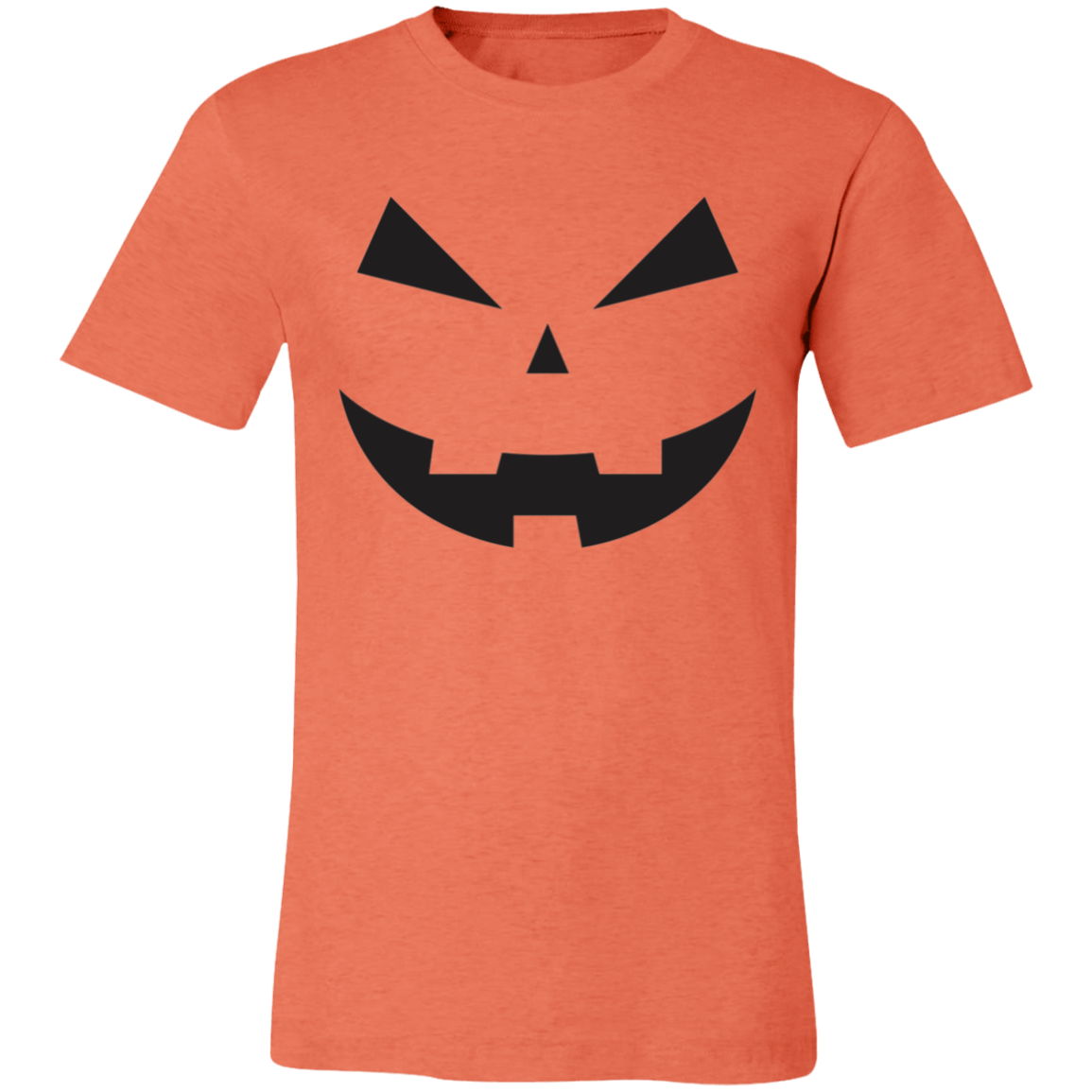 Jack-o-lantern face (black) Unisex Jersey Short-Sleeve T-Shirt