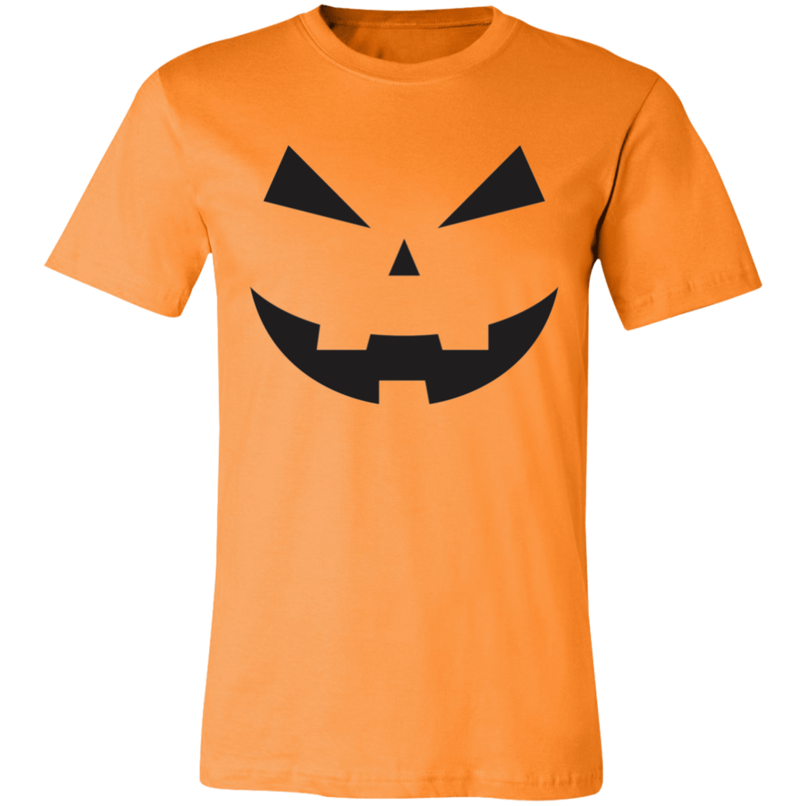 Jack-o-lantern face (black) Unisex Jersey Short-Sleeve T-Shirt