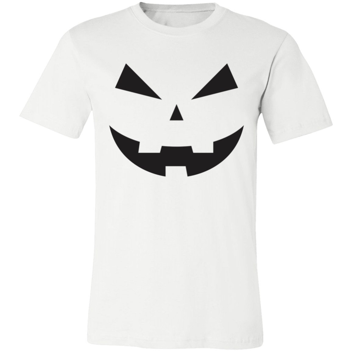 Jack-o-lantern face (black) Unisex Jersey Short-Sleeve T-Shirt