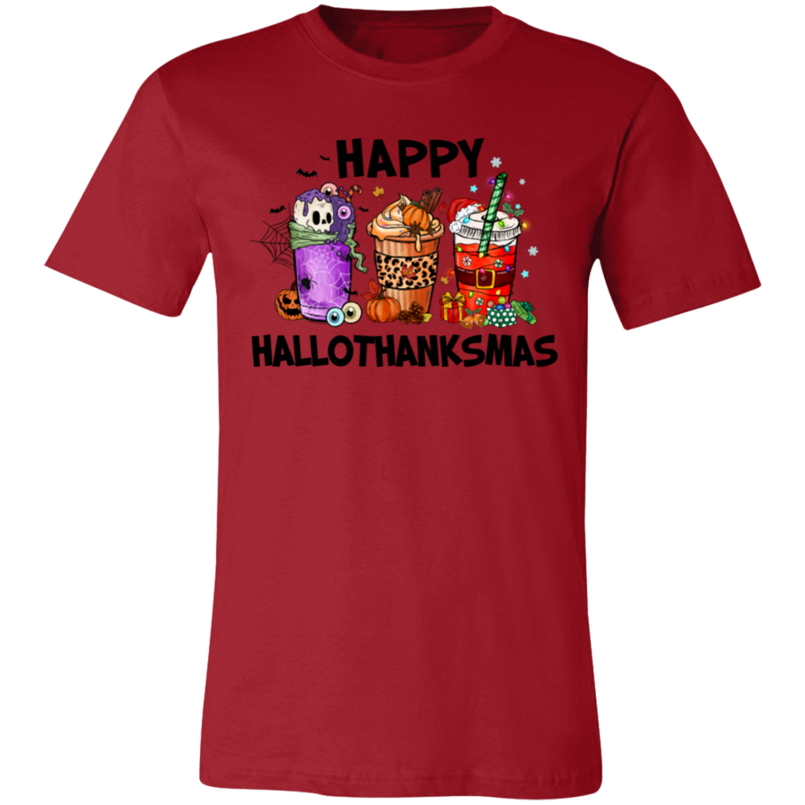 Happy Hallothanksmas Unisex Jersey Short-Sleeve T-Shirt