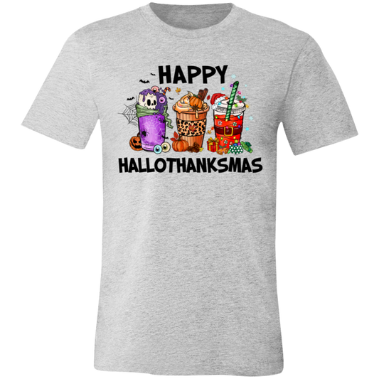 Happy Hallothanksmas Unisex Jersey Short-Sleeve T-Shirt