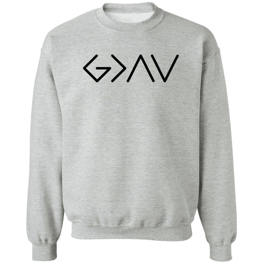 God Is Greater Than Crewneck Pullover Sweatshirt