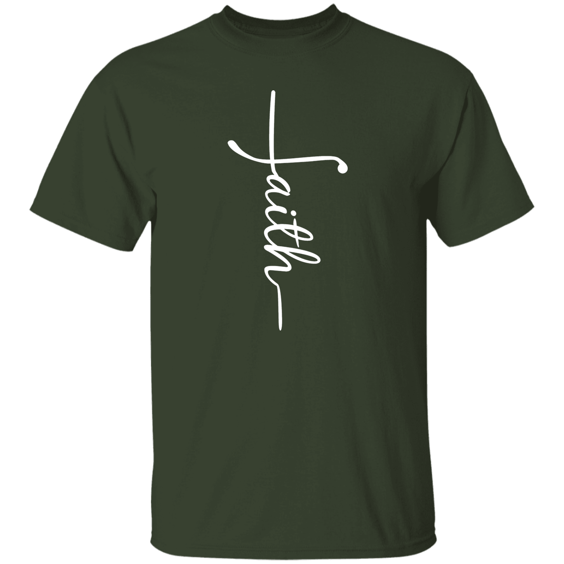 Faith (white graphic) 5.3 oz. T-Shirt