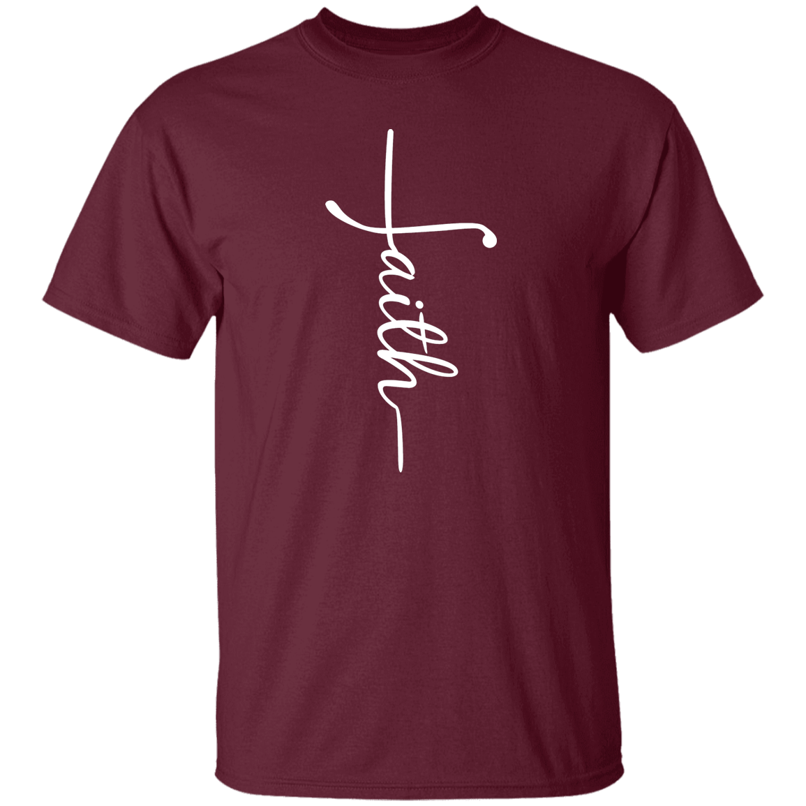 Faith (white graphic) 5.3 oz. T-Shirt