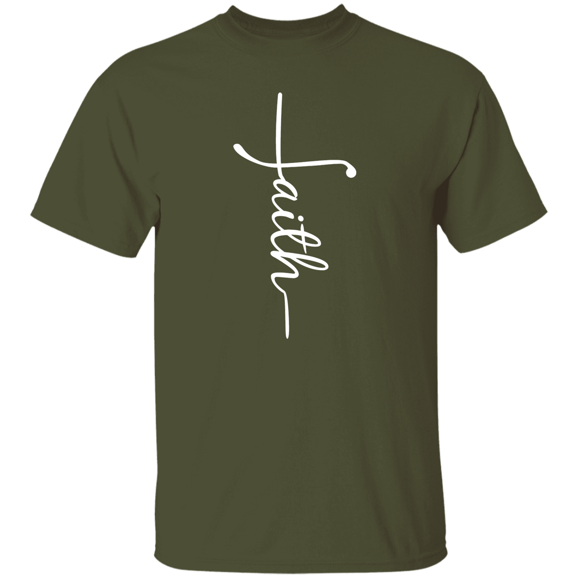 Faith (white graphic) 5.3 oz. T-Shirt