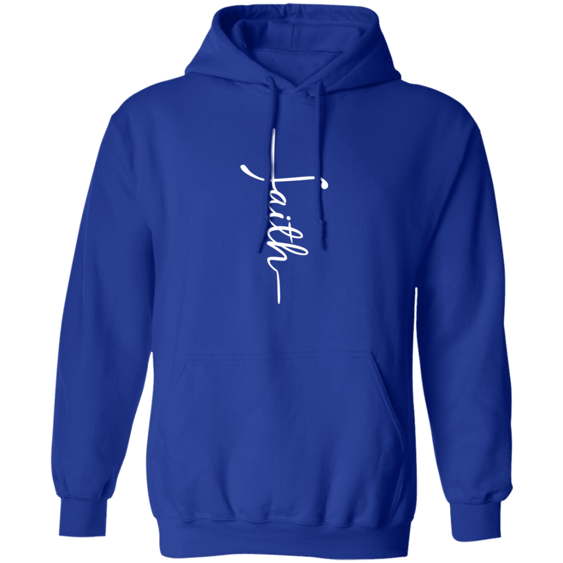 Faith (white graphic) Pullover Hoodie