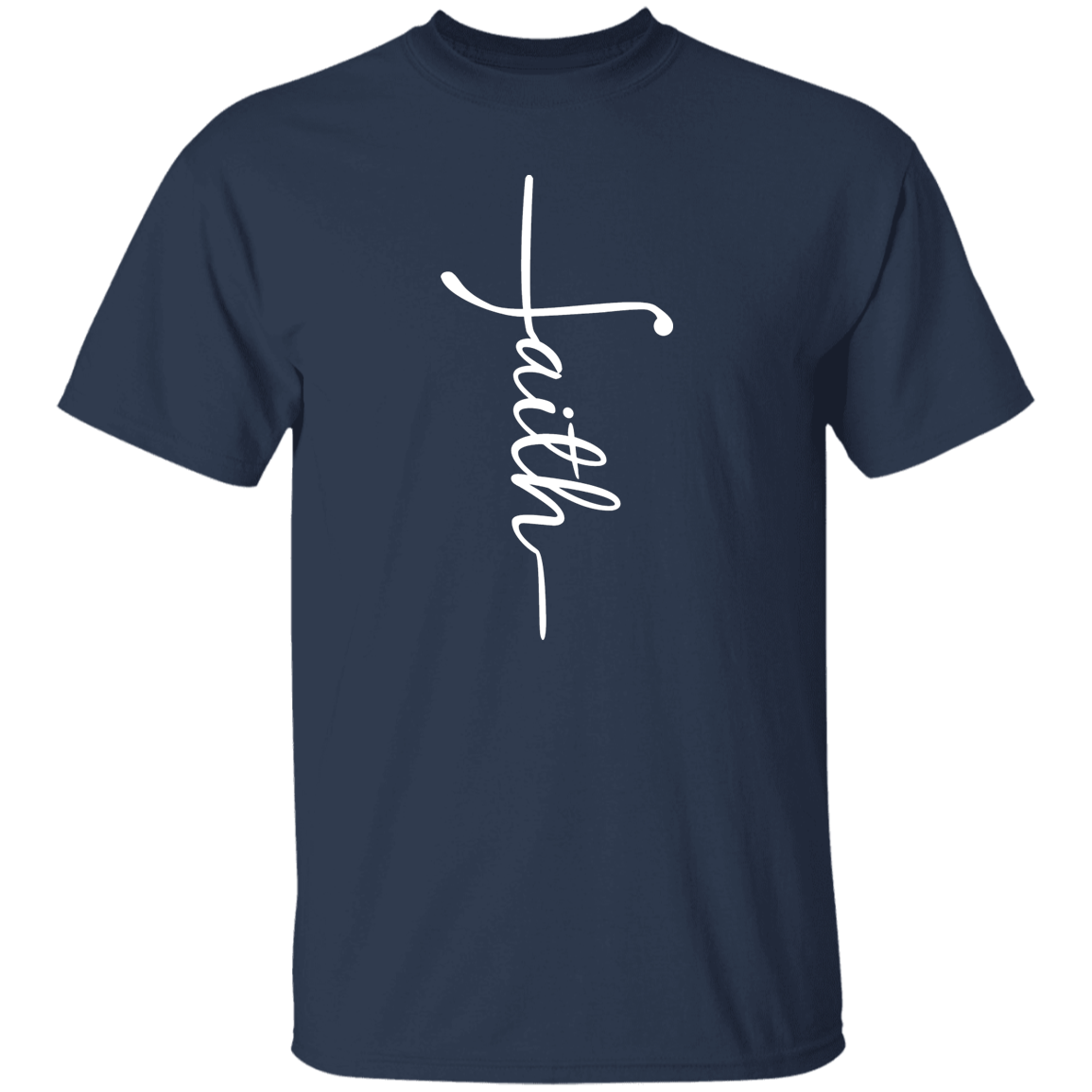 Faith (white graphic) 5.3 oz. T-Shirt