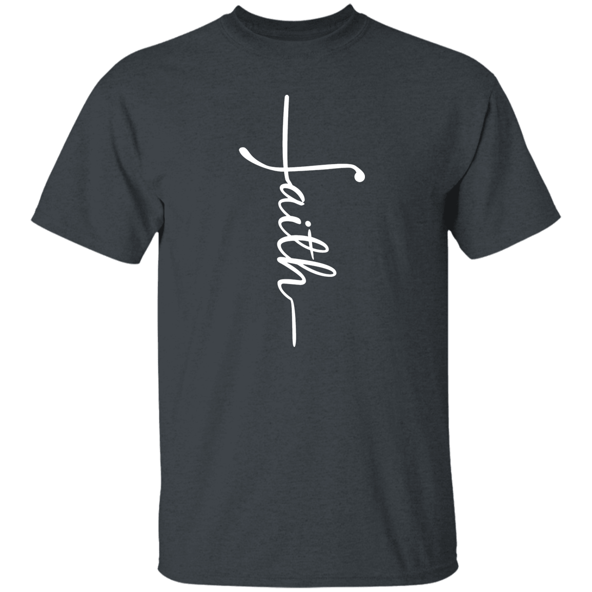 Faith (white graphic) 5.3 oz. T-Shirt