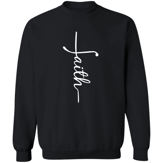 Faith (white graphic) Crewneck Pullover Sweatshirt