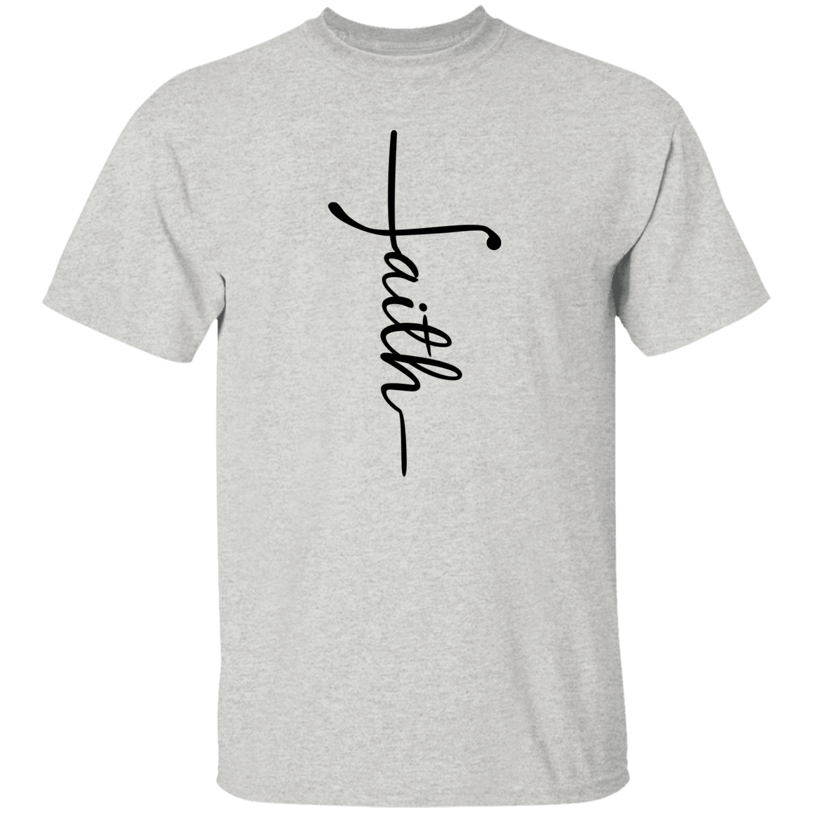 Faith (black graphic) 5.3 oz. T-Shirt