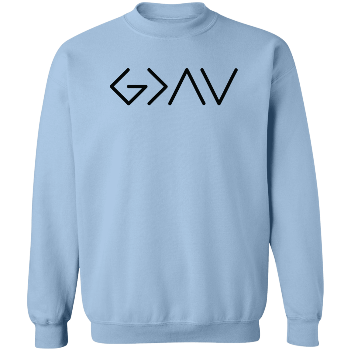 God Is Greater Than Crewneck Pullover Sweatshirt