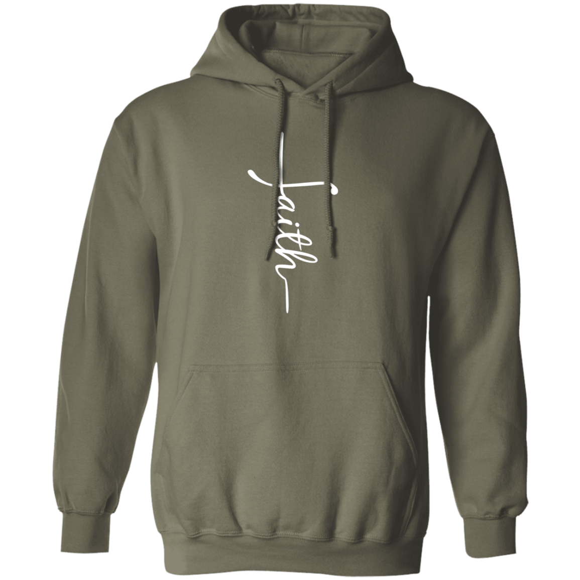 Faith (white graphic) Pullover Hoodie