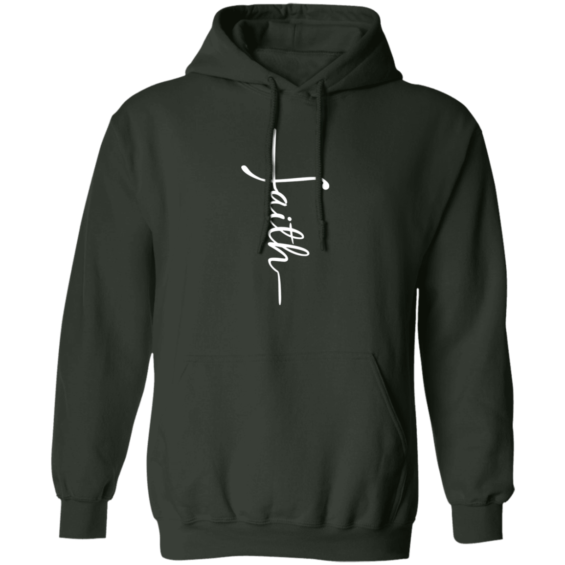 Faith (white graphic) Pullover Hoodie